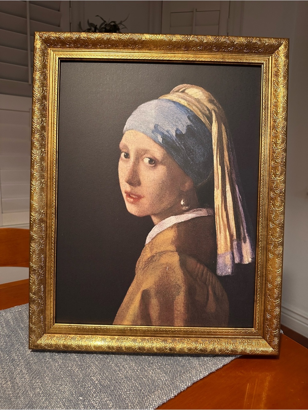 16x20 Girl with Pearl Earring by Johannes Vermeer's - Picture 2 of 14